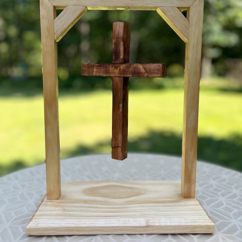 Floating Cross Display - Etsy