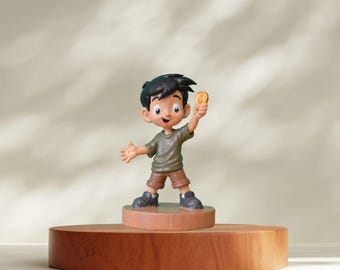 Sam the Brave Figurine | Hand-Painted Resin Miniature | The Brave Coin Collectible