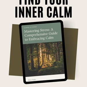 Livre numérique sur la gestion du stress | Guide pour maîtriser le stress | Pleine conscience et soulagement de l'anxiété | Livre d'auto-assistance numérique | Téléchargement instantané