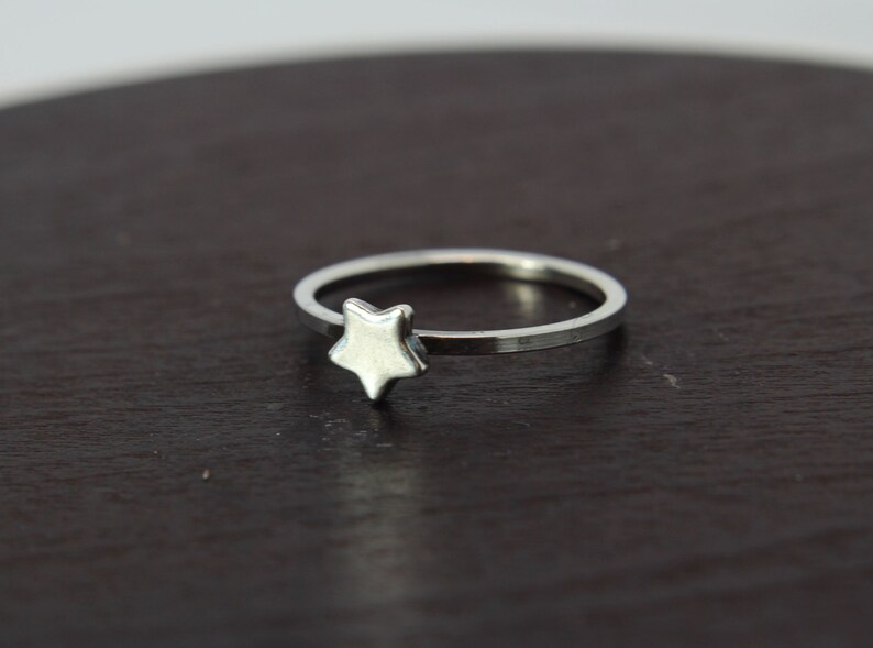 Star ring Sterling silver ring Statement ring Stacking Etsy