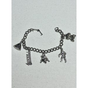 VTG Apollo Moon Landing Space Program Charm Bracelet Astronaut Lunar Rocket