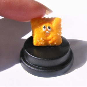 Cheese Cracker Pet © Cracker gift, Cheez lover gift, comedy gift, novelty gift, dashboard gift, humorous gift, desk top gift, Funny gift image 2