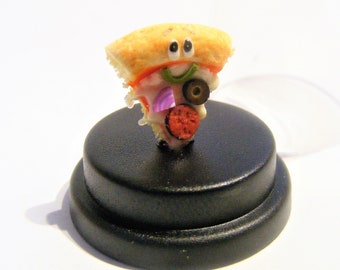 Pizza Pet © Pet pizza slice, Fast food lover, pepperoni pizza, bff gift, comedy gift, novelty gift cute gift desk top gift Funny gift kawaii