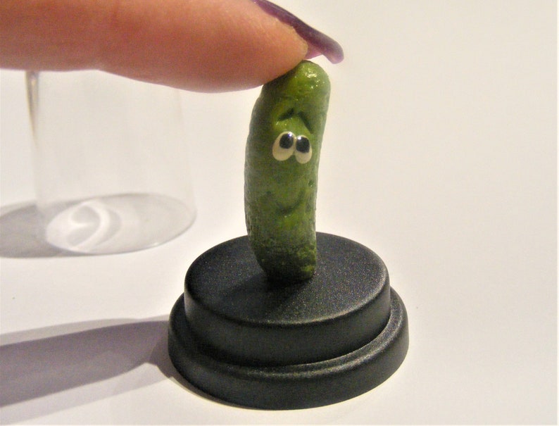 Dill Pickle Pet © Gherkin Pickle Pet © Pregnancy announcement Pickled gherkin novelty gift dashboard gift desk top gift Funny gift image 9