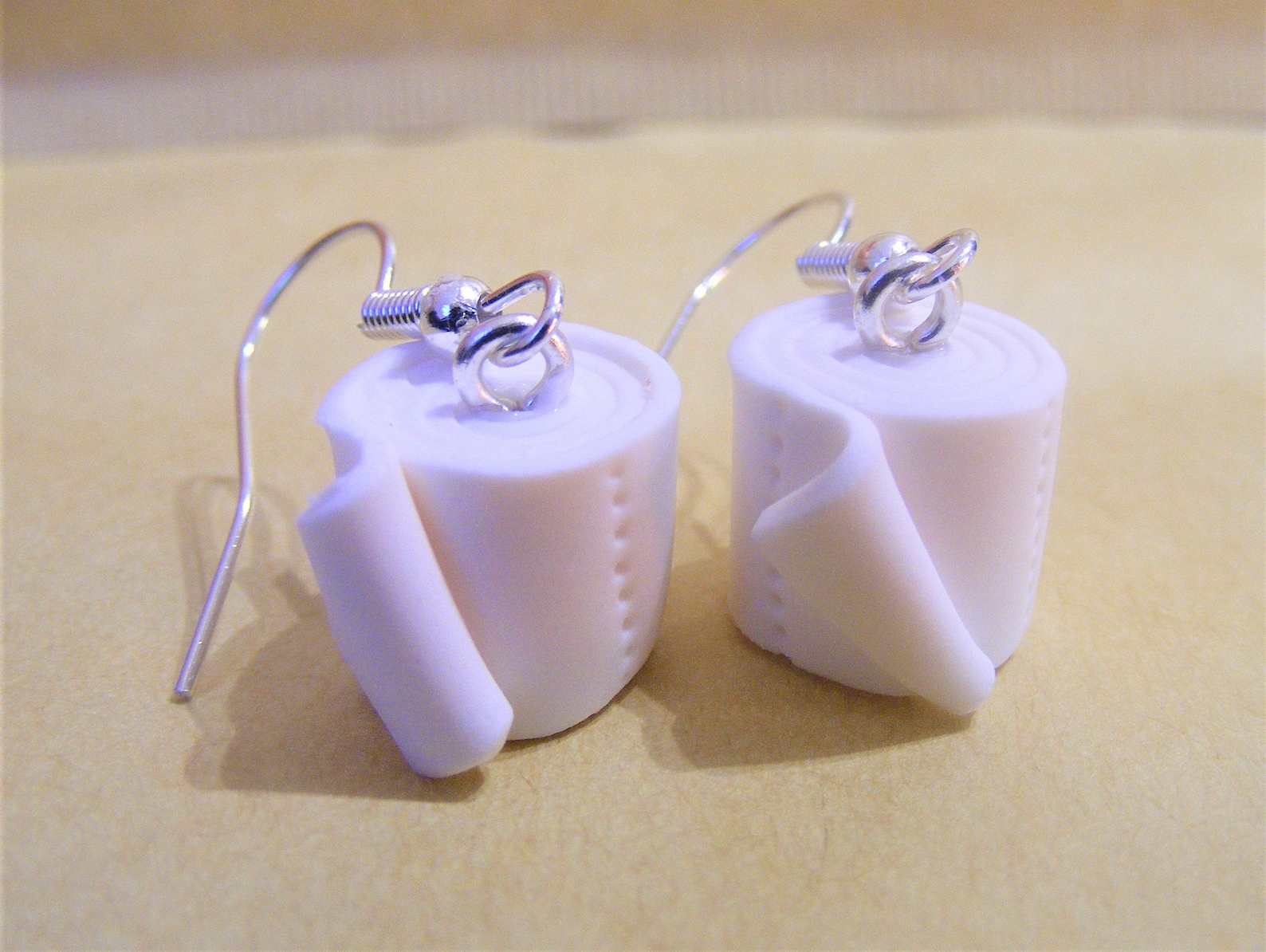 Toilet Paper Earrings Toilet Tissue Earrings Toilet Roll Etsy