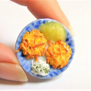 Food Jewelry Latke Ring, Potato Pancakes Ring, Miniature Food Ring Polymer clay food Mini Food Jewellery Jewish Food Latke Jewelry Hanukkah