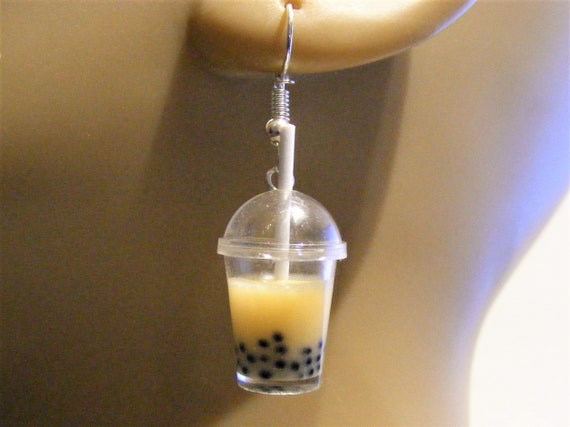 Bubble Tea Dangle Earrings Milk Tea Earrings, Boba Earrings, Miniature Food  - Etsy | Tea earring, Bubble tea, Miniature food jewelry