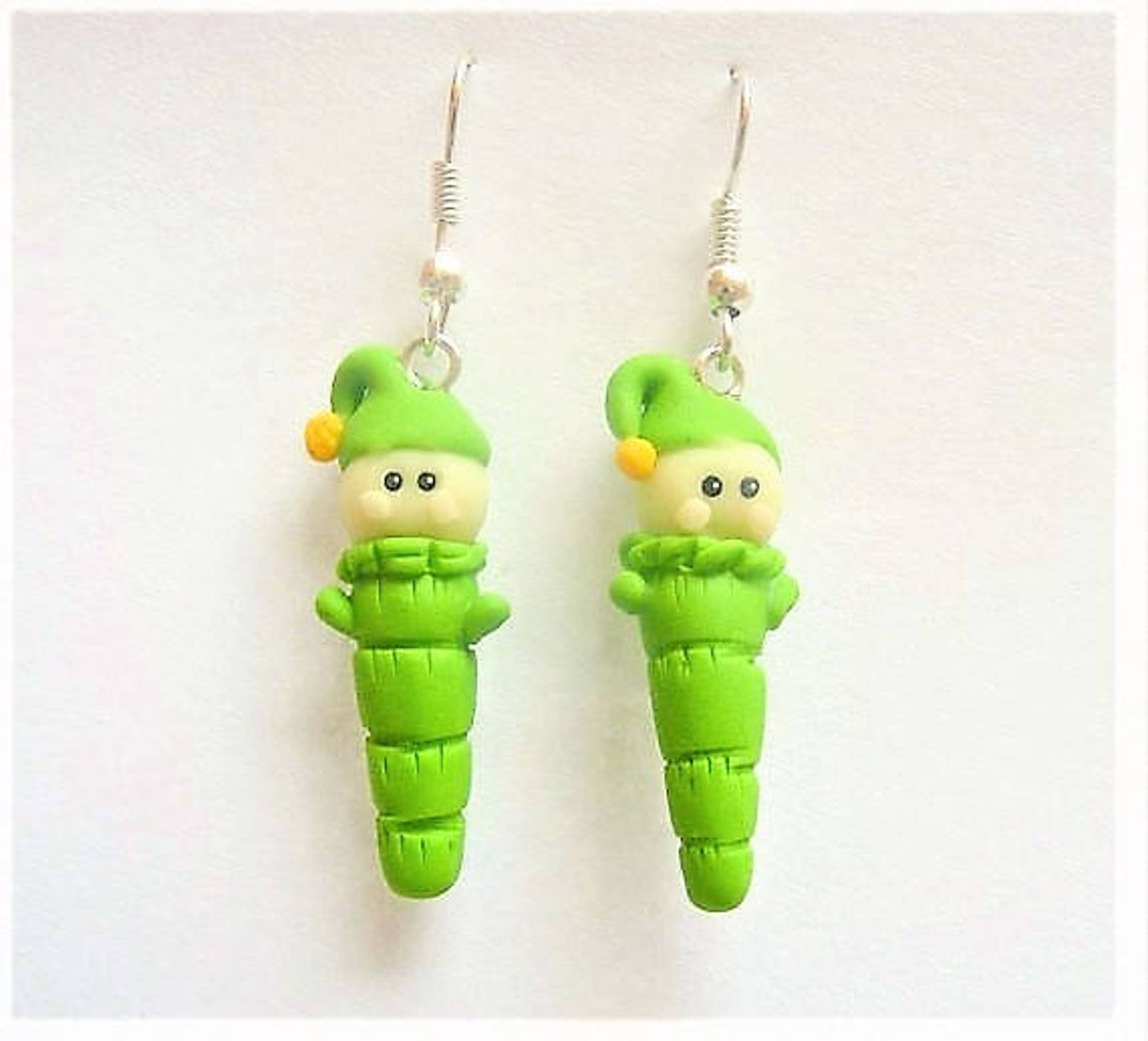 Glow worm earrings retro earrings glow worm drop nostalgic Etsy