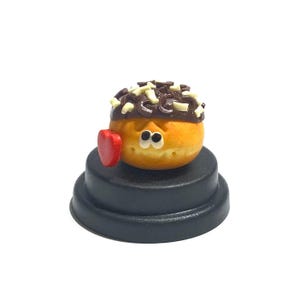 Chocolate Donut Pet © Chocolate doughnut, Triple chocolate, bff gift, gift for him, gift for her, cute gift, desk buddy Funny gift kawaii