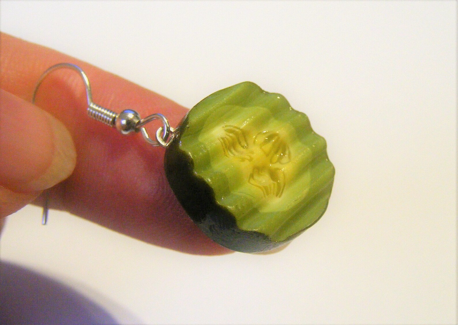 Food Jewelry Pickle Earrings Dill Pickle Earrings Miniature Etsy