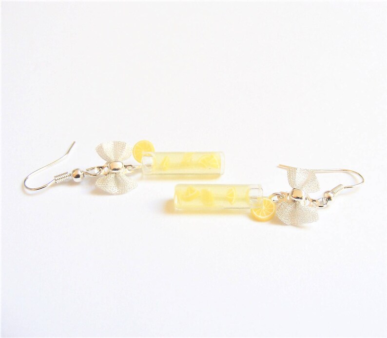 Food Jewelry Lemonade Earrings Lemonade Jewelry Lemon Etsy