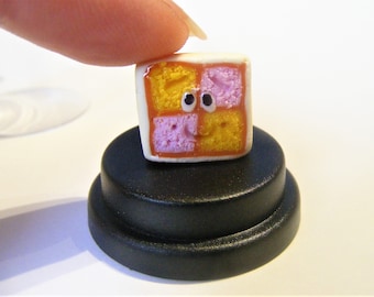 Battenberg Cake Pet © Battenburg cake gift, Cake gift, Cake charm gift for baker comedy gift novelty gift cute gift desk top gift Funny gift