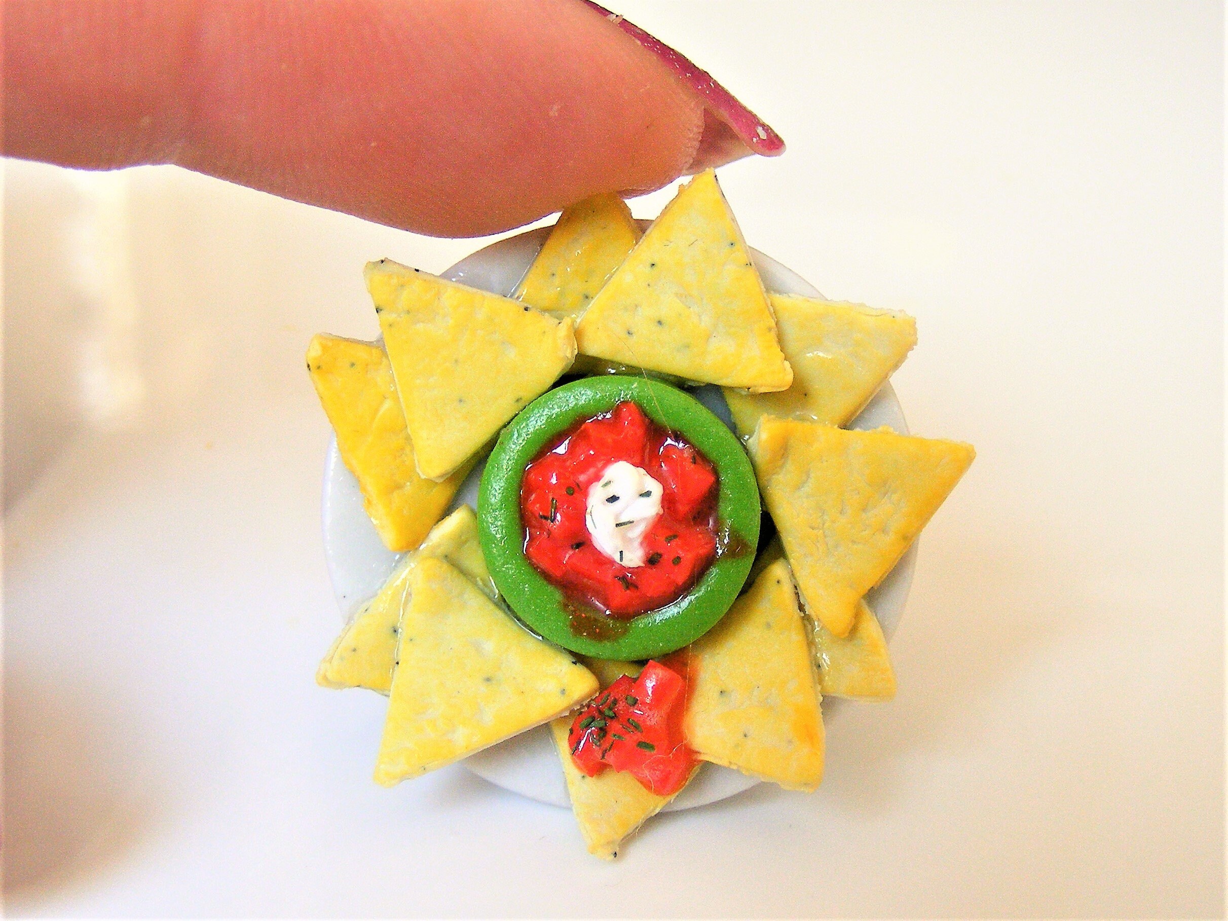 Food Jewelry Tortilla chips and salsa Ring Tortillas and dip Etsy
