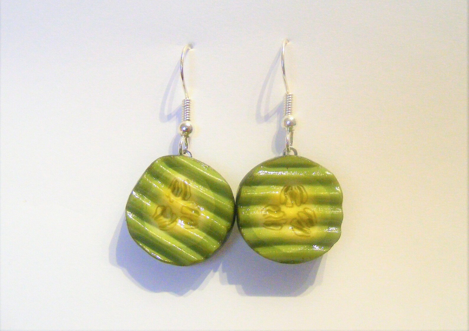 Food Jewelry Pickle Earrings Dill Pickle Earrings Miniature Etsy