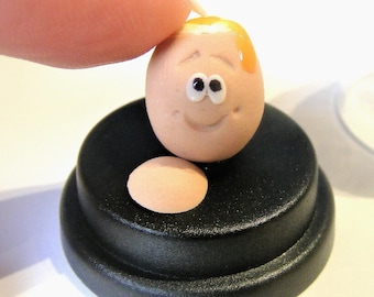 Boiled Egg Pet © Egg gift, Hard boiled egg, Gift for him, Gift for her, Novelty gift, Cute gift, Birthday gift,  Desk top gift, Funny gift