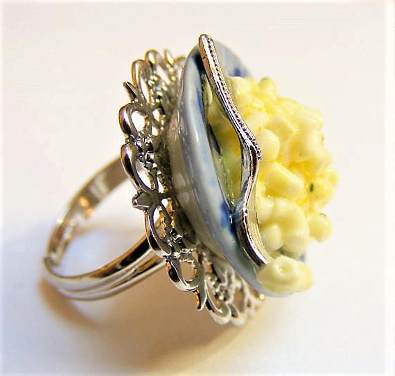 Food Jewelry Macaroni Cheese Ring Mac n cheese Ring Etsy