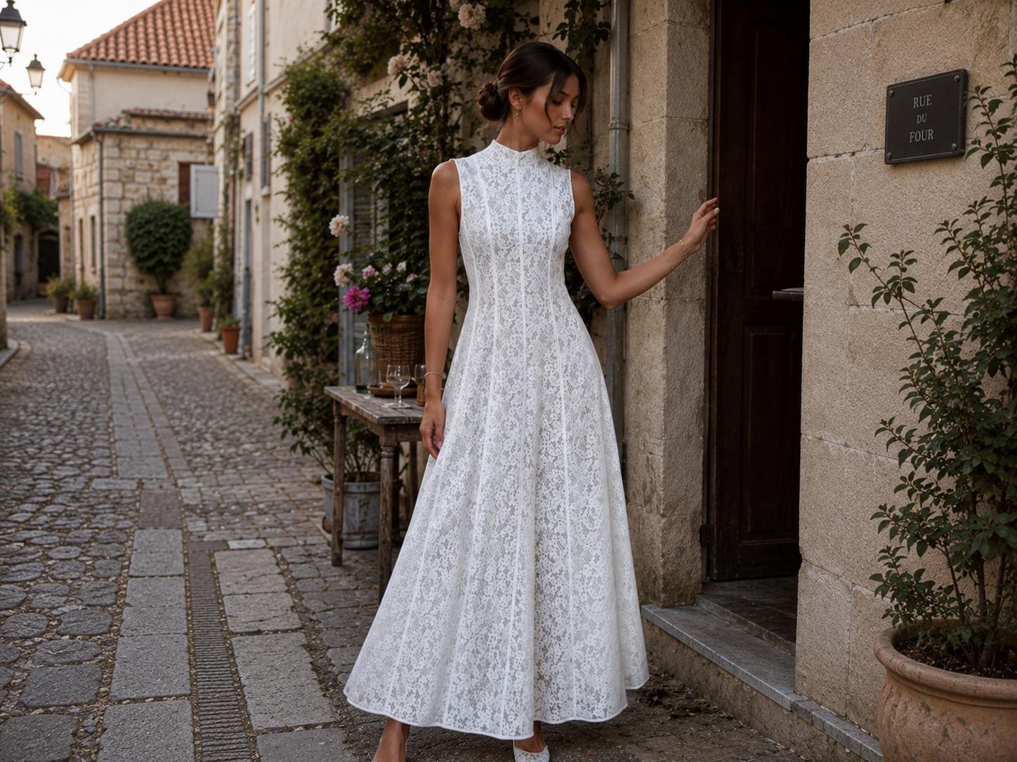 white lace boho midi dress Menâs black coat with collar Azazie Maci Color:Cream Beige What is a boho