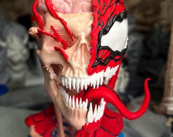 File STL di anatomia del teschio spaccato di Carnage