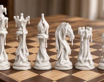 Set di scacchi Melted Monarchy (file STL)
