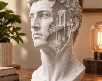 Busto del Ponte di Brooklyn (file STL per stampa 3D)