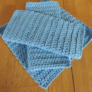 Dishcloths Cotton Crochet Washcloths Pot Holder Hot Pad Pack of 3 light blue zdjęcie 3