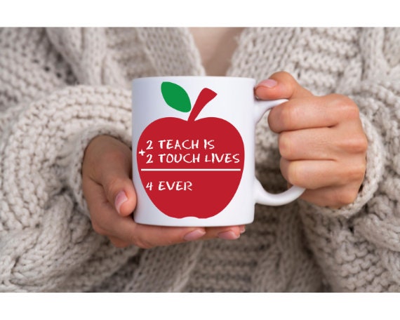 Teaching Quote Coffee Mug, Teacher Quotes, Motivational Mug, Math Teacher Mug, Teacher Coffee Mug, Teacher Mugs, Elementary Teacher, Apple Il_570xn
