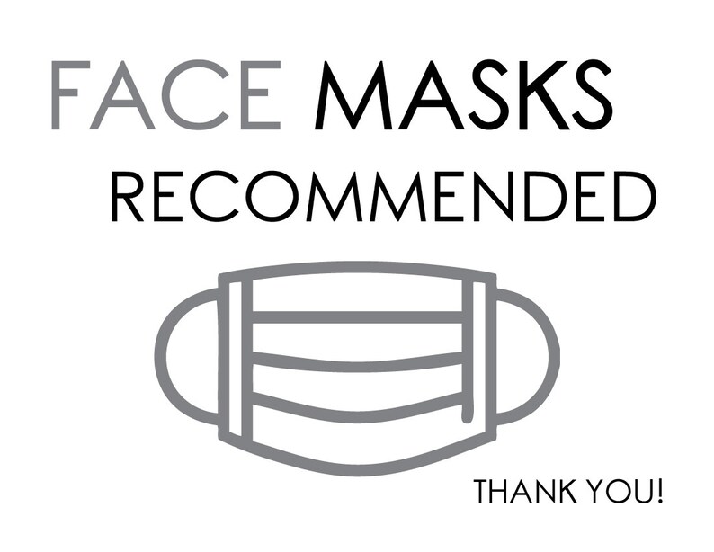Face Masks Sign Printable Instant Digital Etsy
