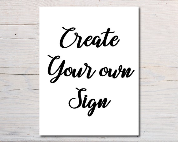 Custom Printable Sign, Personalized Sign, Business Sign, Holiday Sign ...