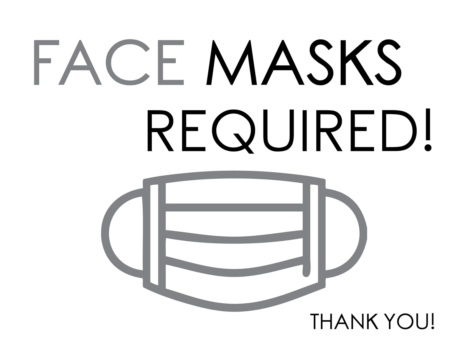Face Masks Required Sign Printable Instant Digital Download Etsy