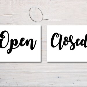 Reversible Printable Hello and Goodbye Sign Instant Download