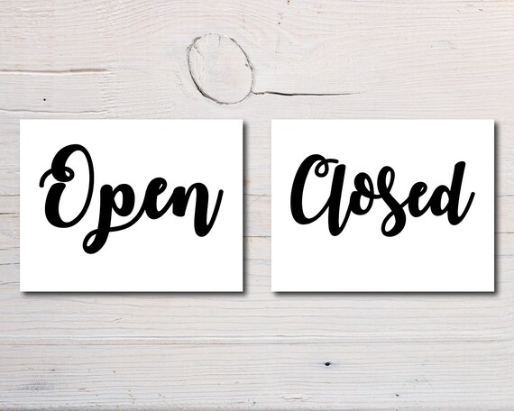 Reversible Printable Hello and Goodbye Sign Instant Download
