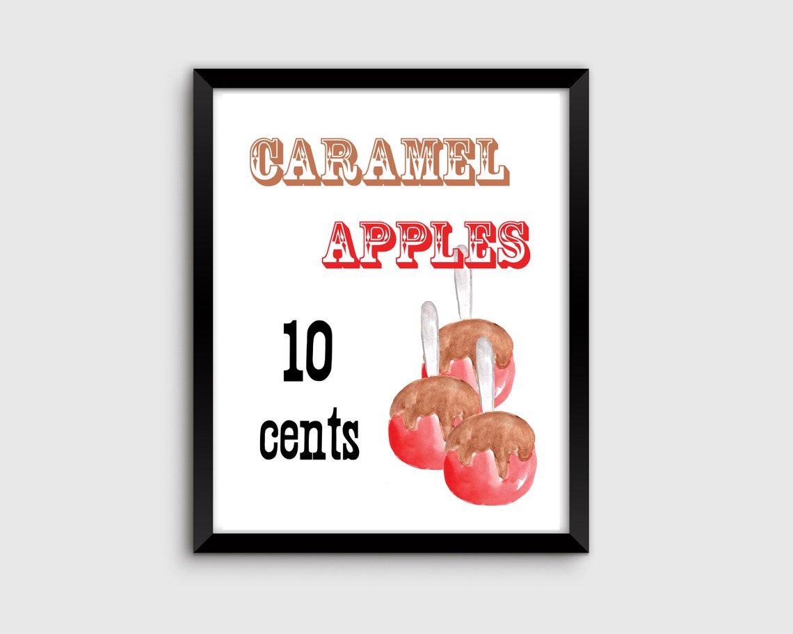 Caramel Apples Quote Printable Instant Digital Download Etsy