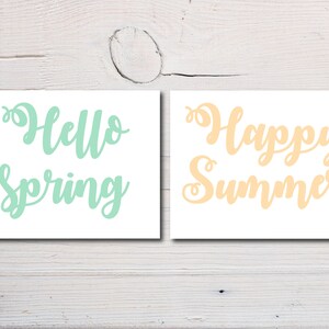 Reversible Printable Hello and Goodbye Sign Instant Download