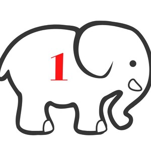 White Elephant Gift Exchange Number Cards Printable Instant Digital Download, White Elephant Game, White Elephant Party, Holiday Party Game image 4
