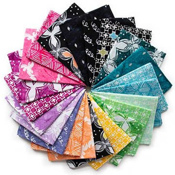 Spectrum fat quarter bundle by Jessica VanDenburgh of Sew Many Creations from Banyan Batiks