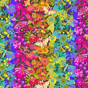 Alison Glass - Color Wheel - Art Theory in Night 108&quot; wide fabric