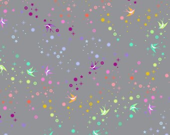 Tula Pink - Graywork - Polvo de hadas en la sombra