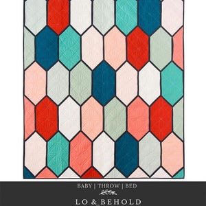 Church Window quilt pattern by Brittany Lloyd of Lo & Behold Stitchery
