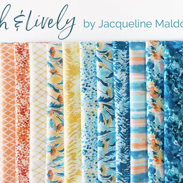 Lush & Lively fat quarter bundle by Jacqueline Maldonado from Figo Fabrics