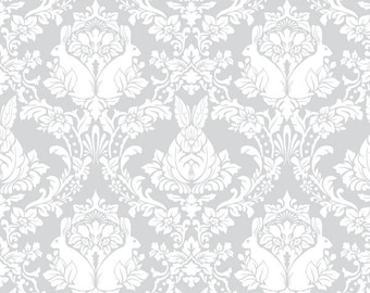 Tula Pink - Colores auténticos - Tela Ghost Bunny en Whisper