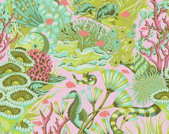 Tula Pink - Arrecife Floral - Tela Reef What You Sew en Coralline