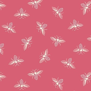 French Bee Fabric in Punch – by Renée Nanneman for Andover Fabrics – Sold by the Yard