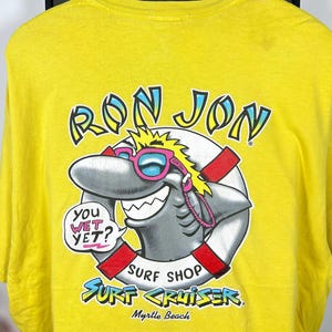 トップス 900 90s Ron Jon Shark Mornings Turquoise トップス 900 90s Ron Jon Shark Mornings Turquoise Vintage single