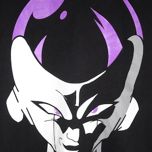 しゅんぺー】 Tシャツ ブラックL まとめ（FRIEZA+MAJIN） Frieza