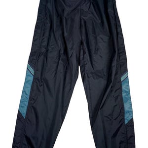 Y2k Vintage Nike Nylon Track Pants Black - Etsy