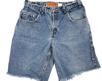 Vintage 90s Levi's Silvertab Baggy Shorts / Mens 34 Jorts Denim