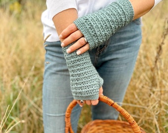 Mystical Mitts - Crochet Fingerless Mitts/Fingerless Crochet Gloves - Instant Download PDF Crochet Pattern Child to Adult Sizes