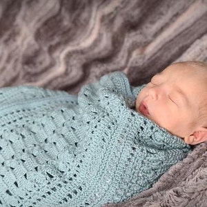 CROCHET PATTERN / The Zigzag Baby Blanket / Heirloom Crochet Blanket / Instant Download PDF Crochet Pattern