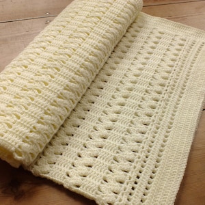 CROCHET PATTERN / The Zigzag Baby Blanket / Heirloom Crochet Blanket / Instant Download PDF Crochet Pattern