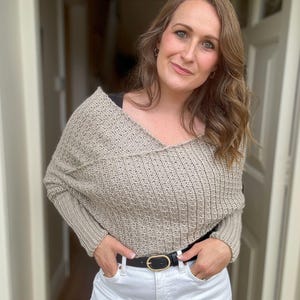 Crochet Sweater Scarf / Crochet scarf with sleeves / crochet wrap / Instant Download PDF Crochet Pattern Adult Sizes XS - 5XL